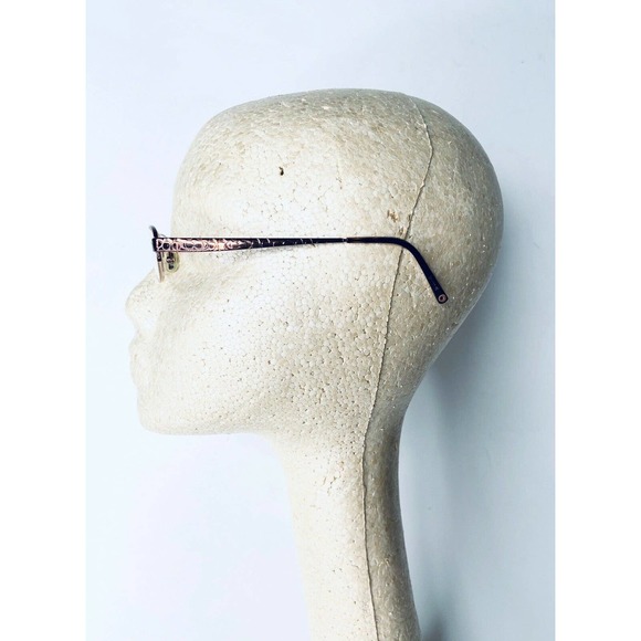 Coach Brown Metal Rectangular Frame Glasses - Picture 10 of 10